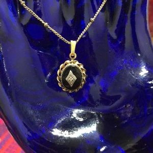 Victorian style mourning necklace